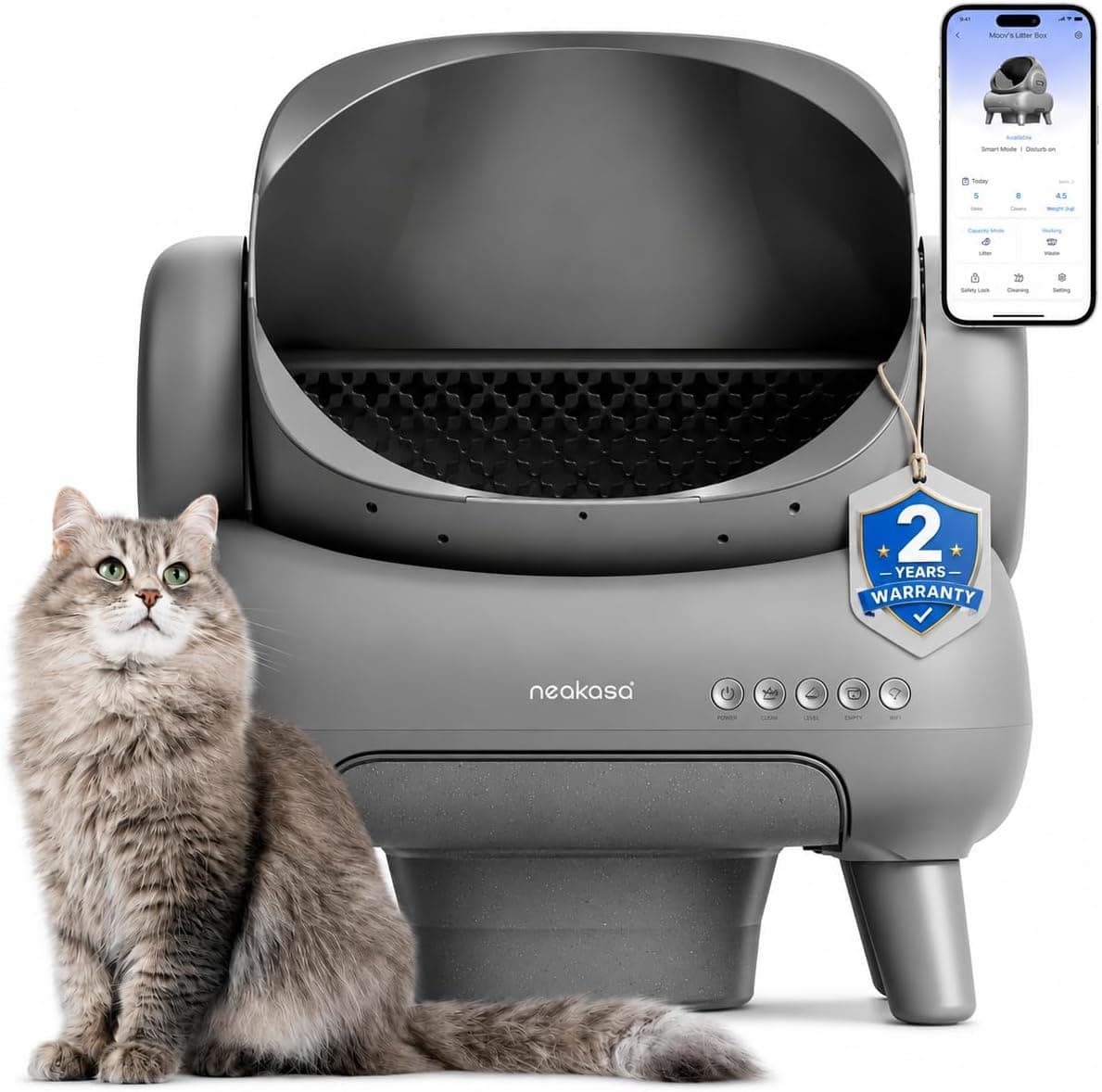 Neakasa M1 Plus Open-Top Self-Cleaning Cat Litter Box