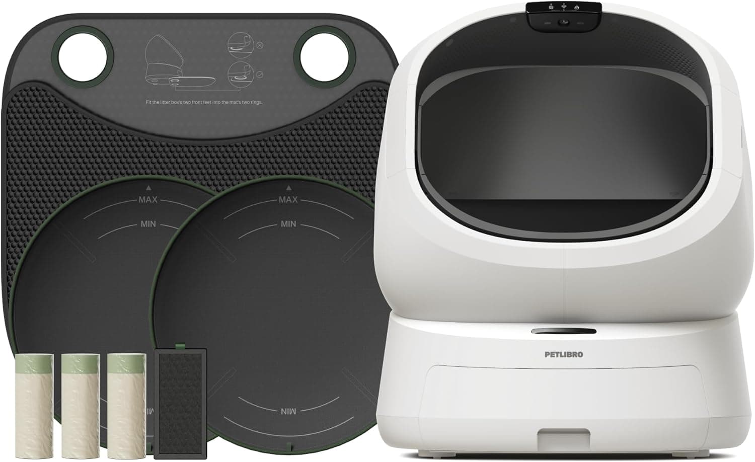 PETLIBRO Automatic Litter Box with Accessories Kit (Luma Smart Litter Box)